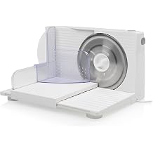 Tristar EM-2098 Slicer - 170mm Stainless Steel Blade - 150W - Adjustable Disc Strength, Silver
