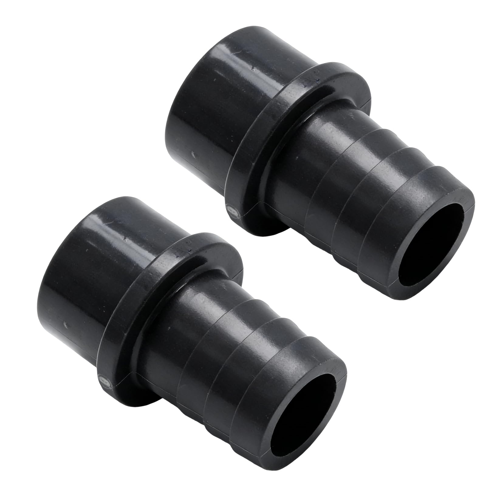 Ollanoos 2 PCS UPVC 32mm Barb x 40mm OD Straight Hose Connector, Lightweight PVC Pipe Fitting for Garden Irrigation and Pool Drainage