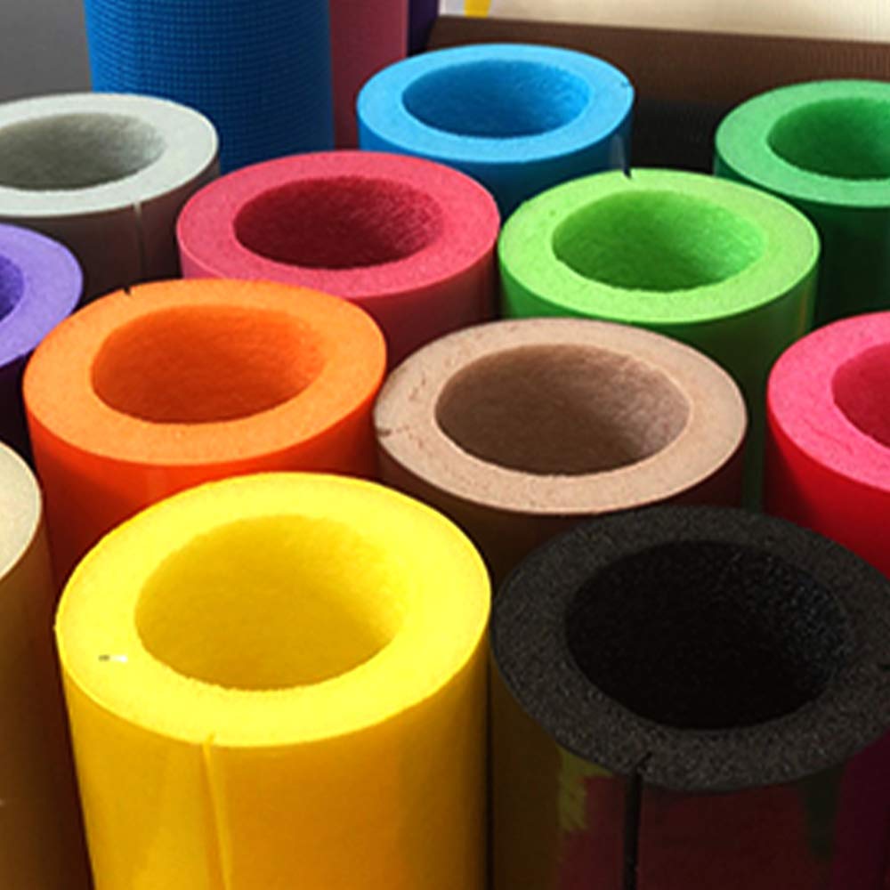 Spugna Protettiva in Gommapiuma Rivestita PVC per Area Giochi/Playground da Interno ed Esterno - 2,40mt - Pacco da 4 Pezzi - 13 Colori Disponibili (Giallo)