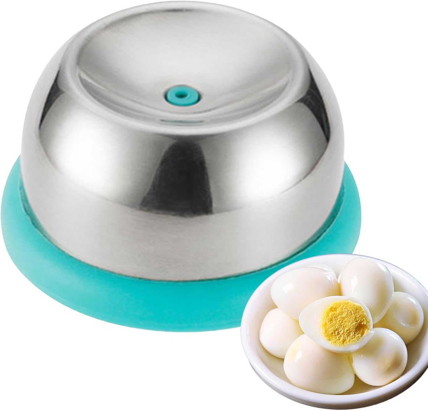 Semi-Automatic Egg Piercer | Safety & Easy Kitchen Pricker | Egg Shells Pinhole Beater | Egg Hole Puncher | Stainless Steel Egg Piercer | Egg Pricker & Opener for Soft or Hard Boiled Eggs