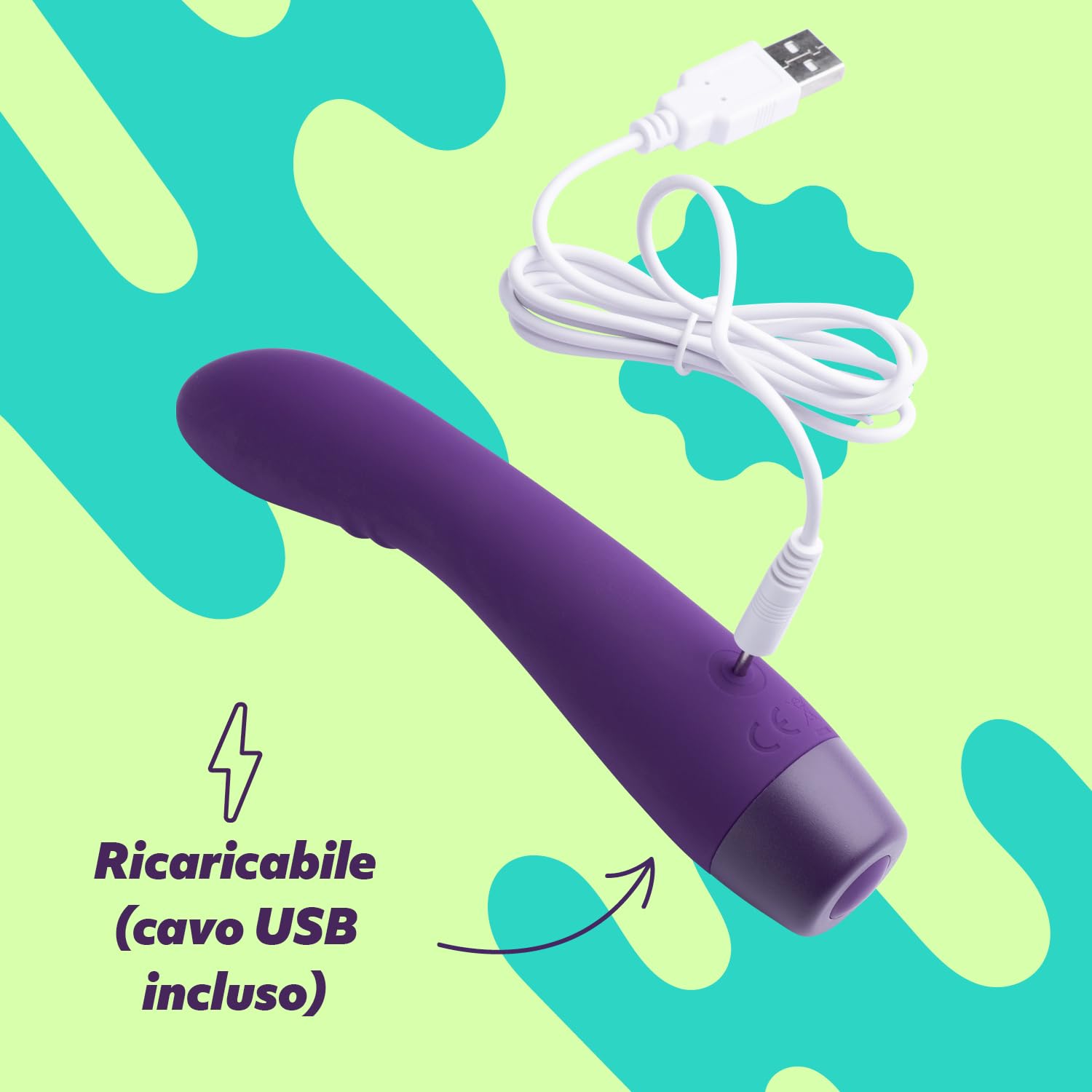 AMORELIE Joy - Vibratore a punto G Bloom | Impermeabile Ricaricabile