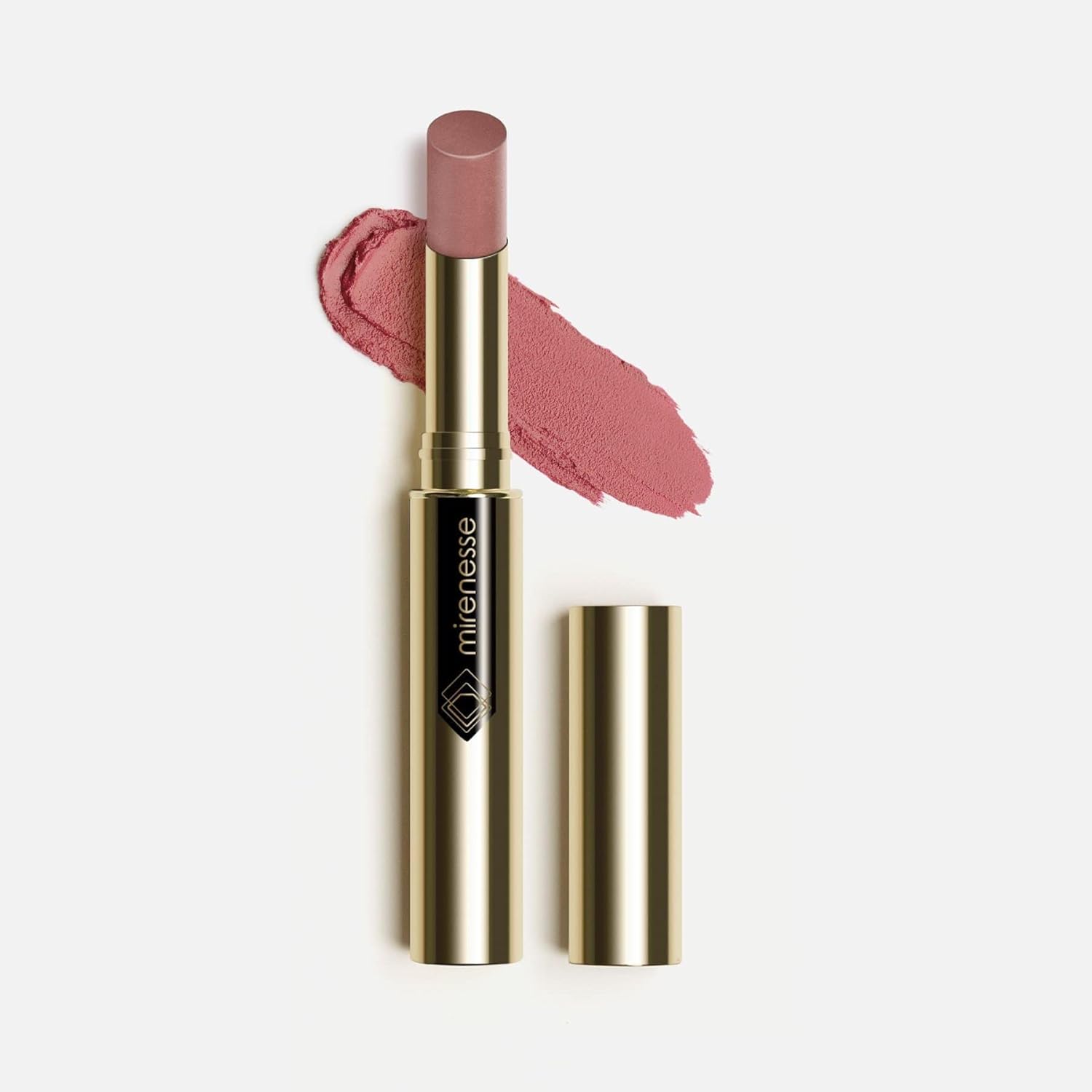 Mirenesse French Kiss Velvet Matte Lipstick in a Purple-Pink Shade, Hydrating Velvet Matte Finish with Vitamin C + Vitamin E, Vegan and Toxin Free, 4 Scandal .07 oz