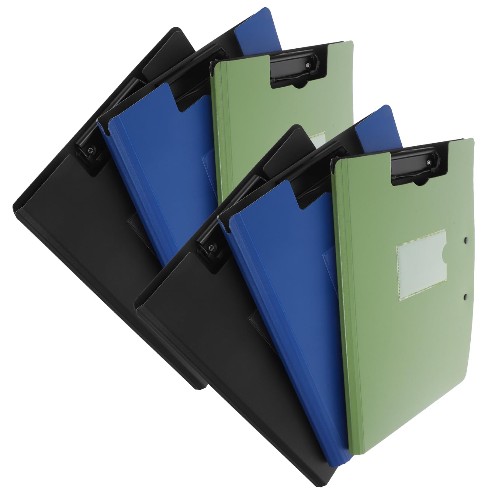 NUOBESTY 6pièces Porte-documents Pliable avec Double Pince pour Organisation de Documents Étanche et Léger pour Usage de Bureau ou Personnel
