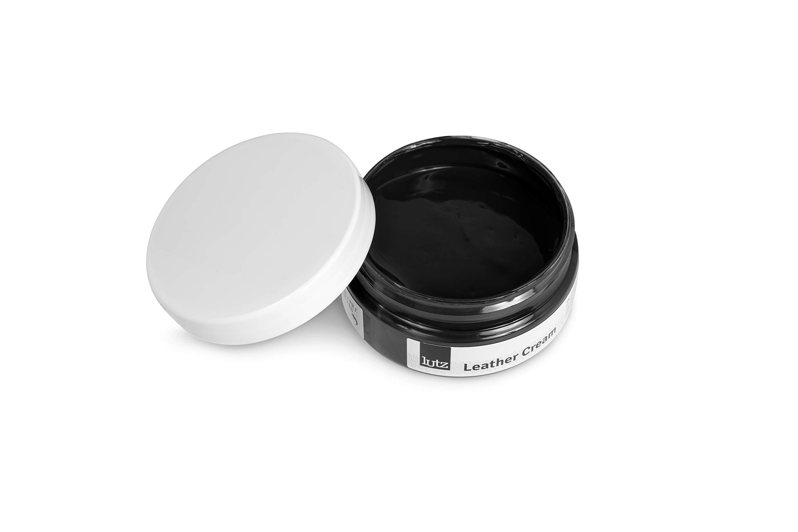 Lutz Krem do skóry | regenerujący krem do skóry | pobudza buty skórzane, torby, kurtki i więcej do nowego życia | krem do skóry w wielu kolorach 100 ml (3,38 FL. Oz.) | (118 – czarny – czarny)