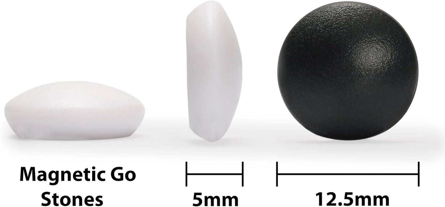 Go and Xiangqi Travel Combo – 11” Magnetic 19x19 Go Game Set and 12.8” Magnetic Chinese Chess (Xiangqi) Set by Yellow Mountain Imports