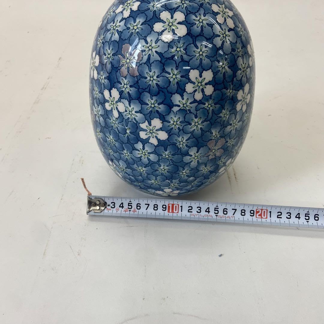 Amazon.co.jp: 有田焼 花瓶 藍泉 インテリア 相森藍泉 壺 アンティーク 