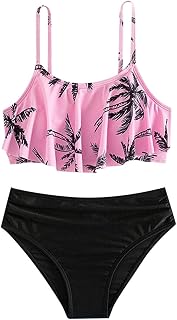 Traje de baño para bebé 80 niñas, 2 piezas, diseño de árbol de coco