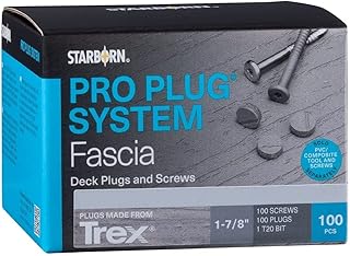 Starborn Industries Pro Plug System for Trex Fascia - Trex Select Woodland Brown - Epoxy Coated Carbon Steel #10 X 1-7/8