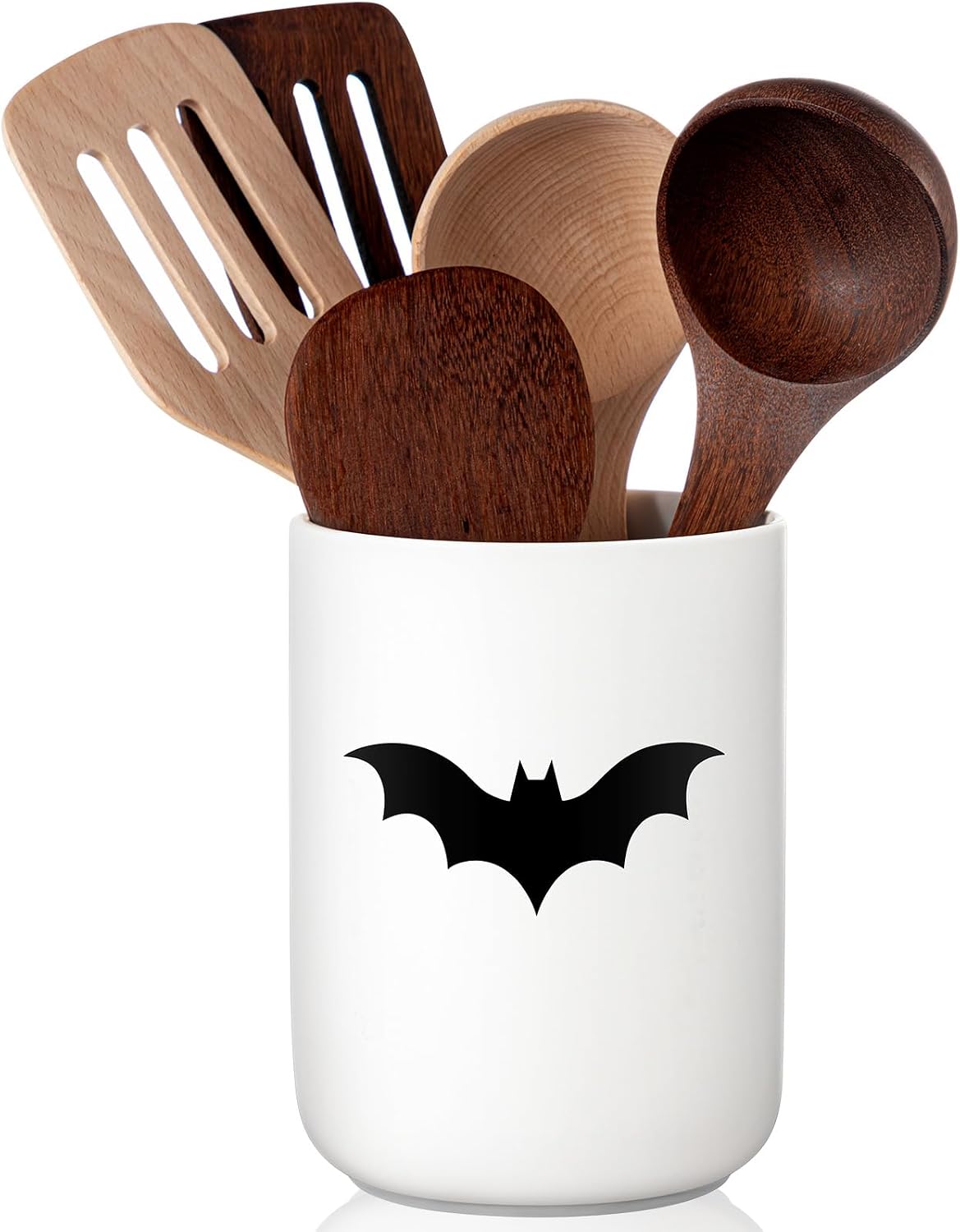 Sawysine Turtle Ceramic Utensil Holder Kitchen Crock Storage Accessories Decoration for Home Farmhouse Kitchen Countertop Storage Organizer Container Gifts