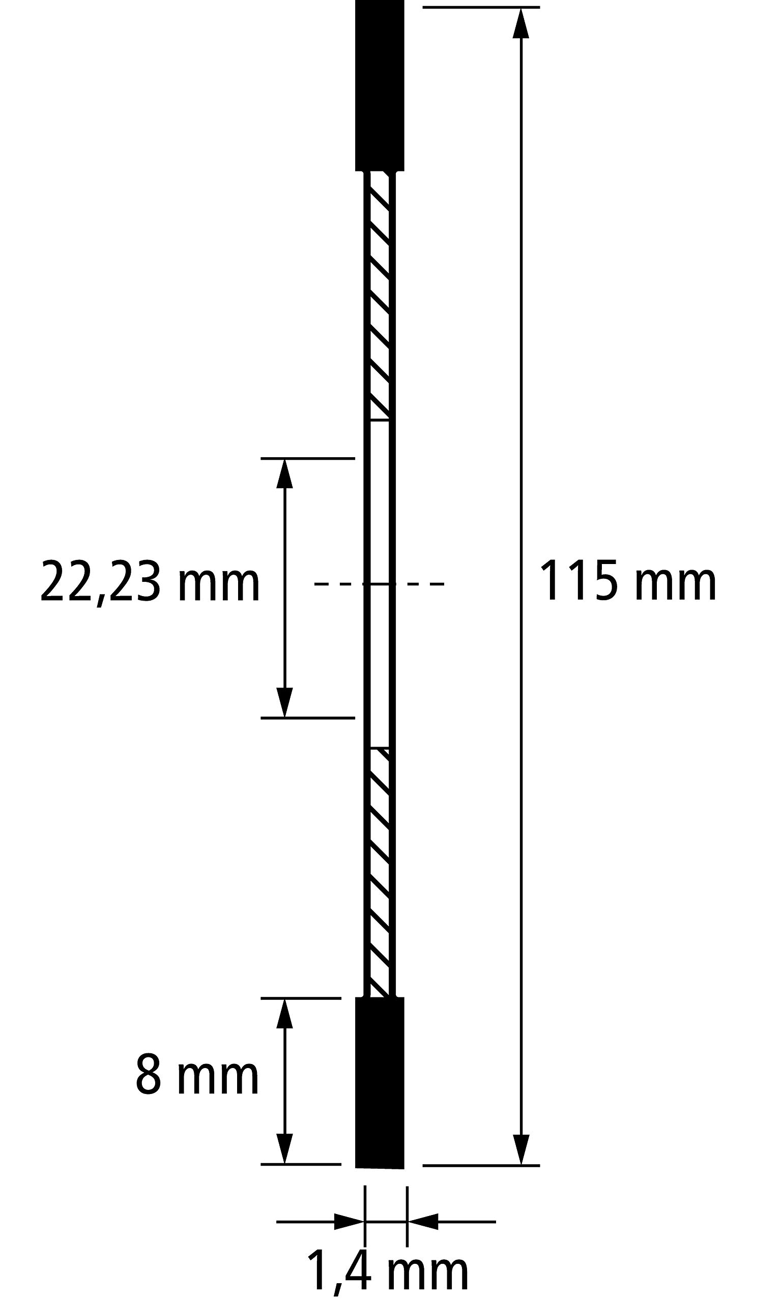 Pferd Disco de Corte de Diamante 115 millimeters para Porcelánico, Pizarra y Azulejos Dg 115 x 1,4 x 22,23 Fl Sg, Corte Sin Astillado y Acabado de Alta Calidad, Alto Rendimiento