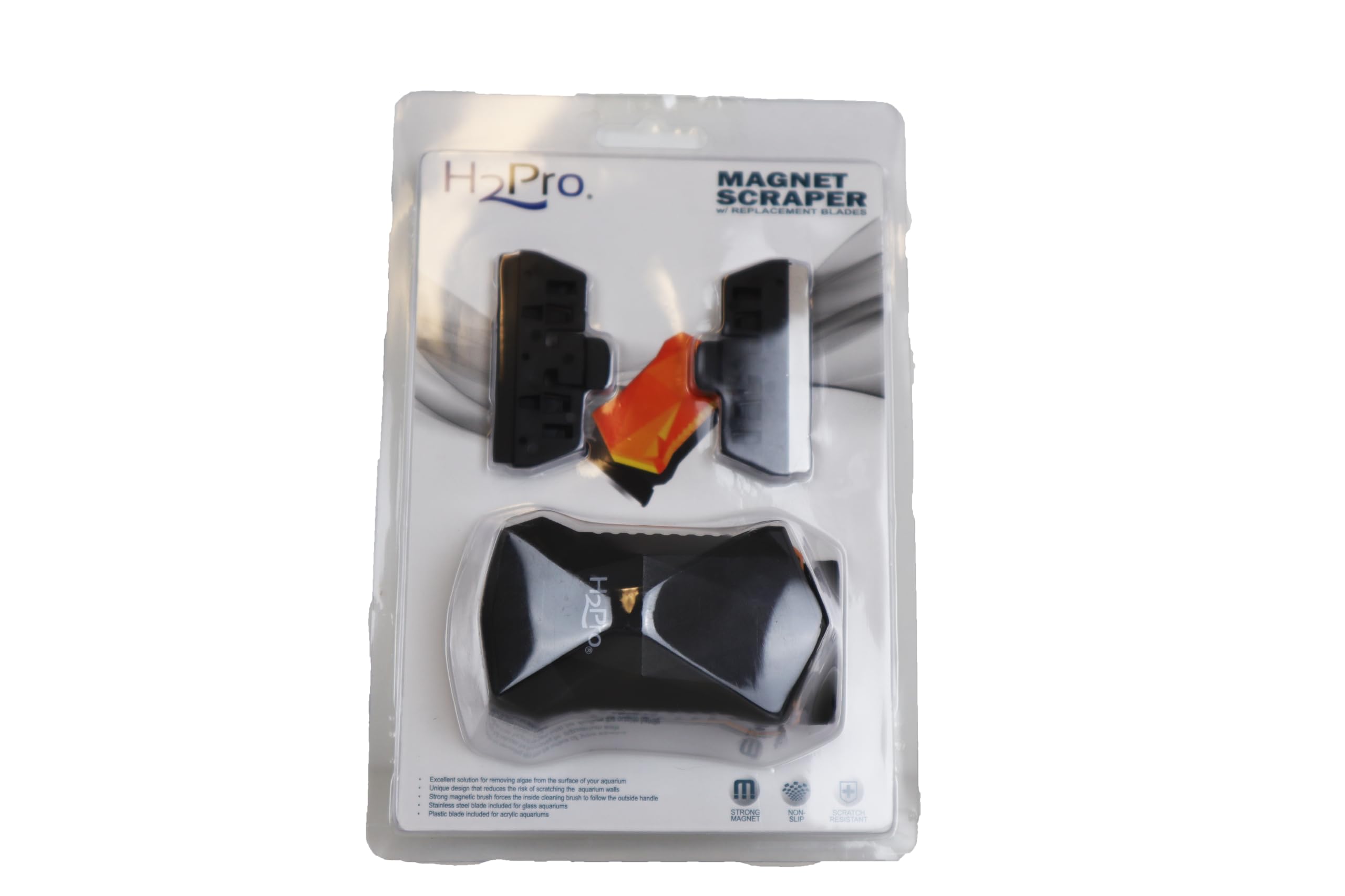 H2Pro Großer Aquarium-Algen-Magnetschaber (Glas/Acryl)