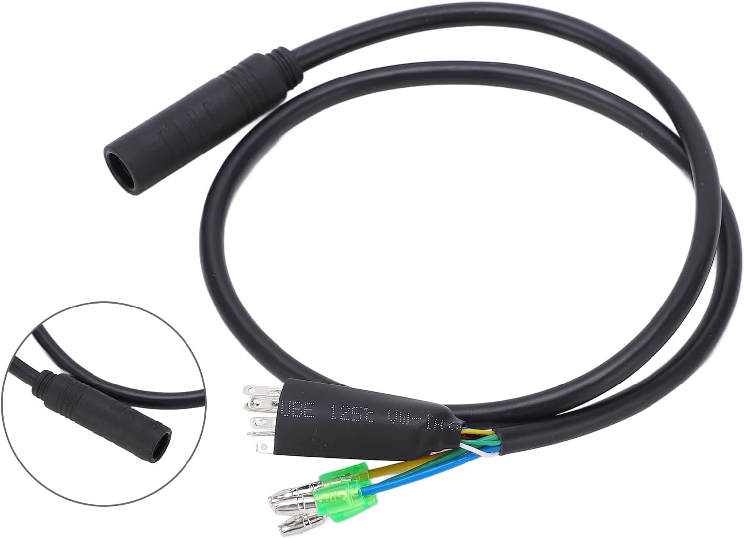 600mm Motor Convert Extension Cable, 9 Pin Waterproof Connector Electric Bicycle Conversion Kit with Female Connector, for Electric Bicycle Motor
