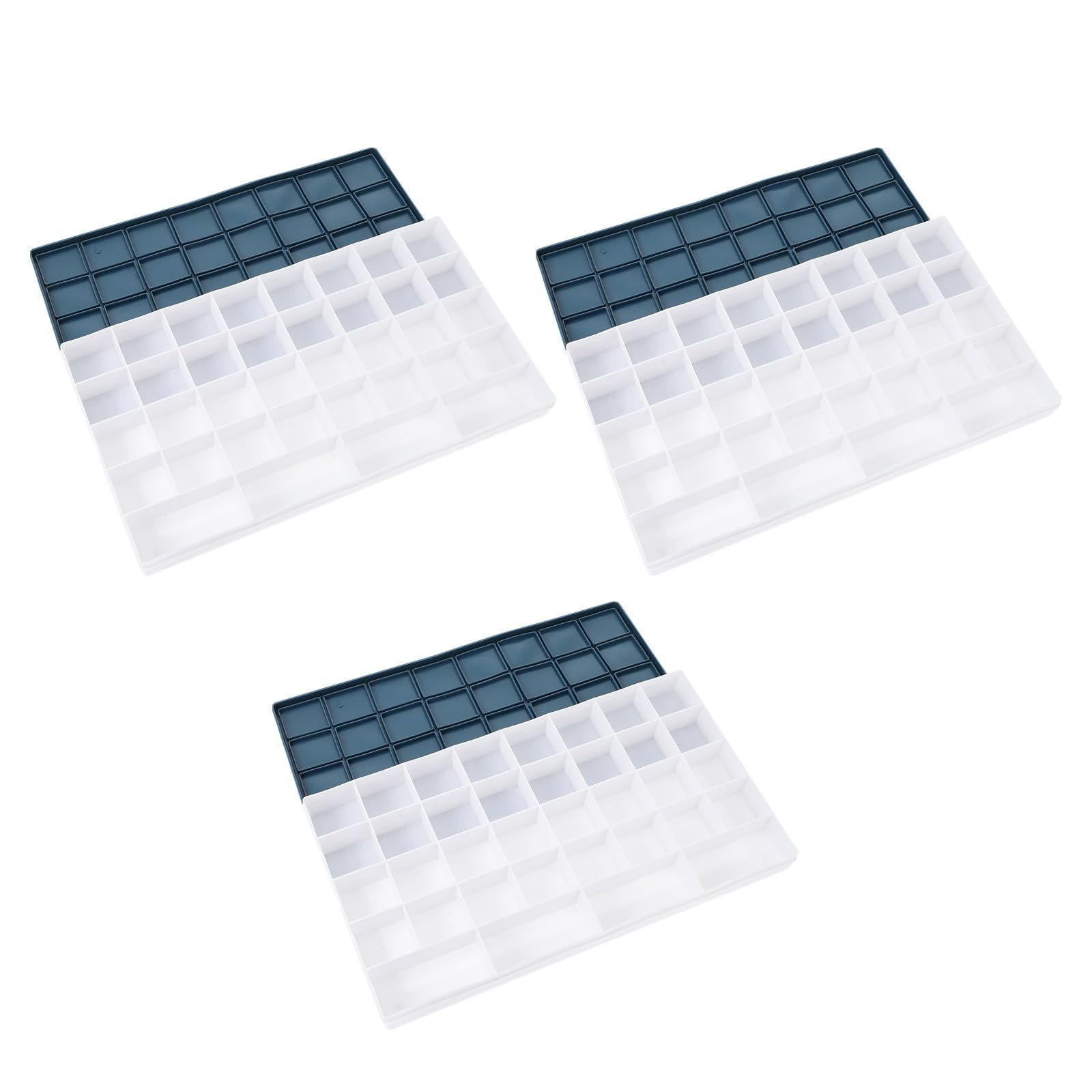 3 Pièces Boîte à Pigments Couvercle 25ml en Plastique