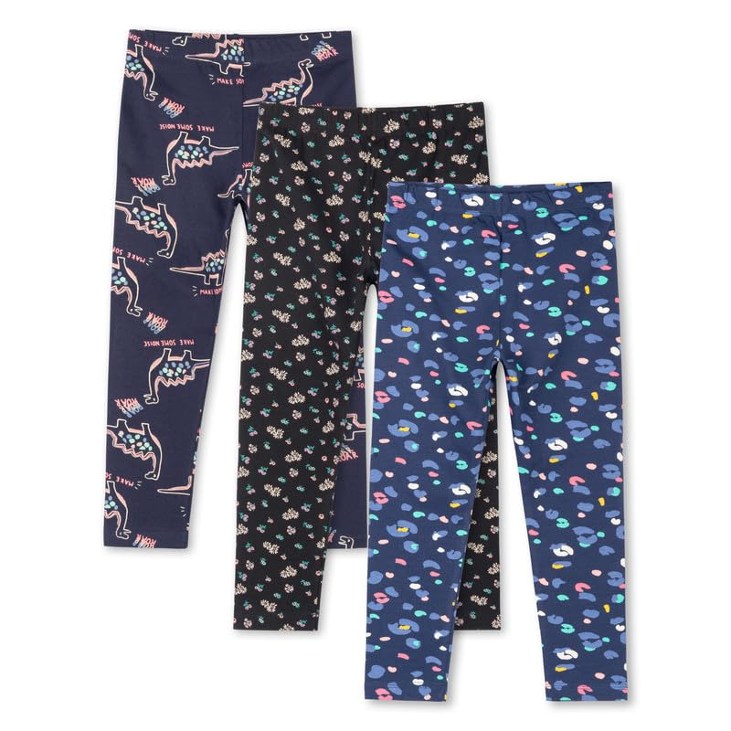 Image of ARIEL Girls Cotton Printed Regular Fit Non-Transparent Ankle Length Leggings