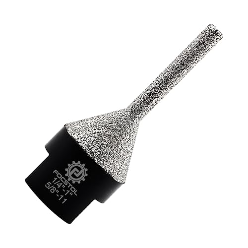 Broca de fresado de diamante Broca biseladora de diamante de 14 a 1 pulgada (0.236-0.984 in) para baldosas de cerámica, cerámica, granito de