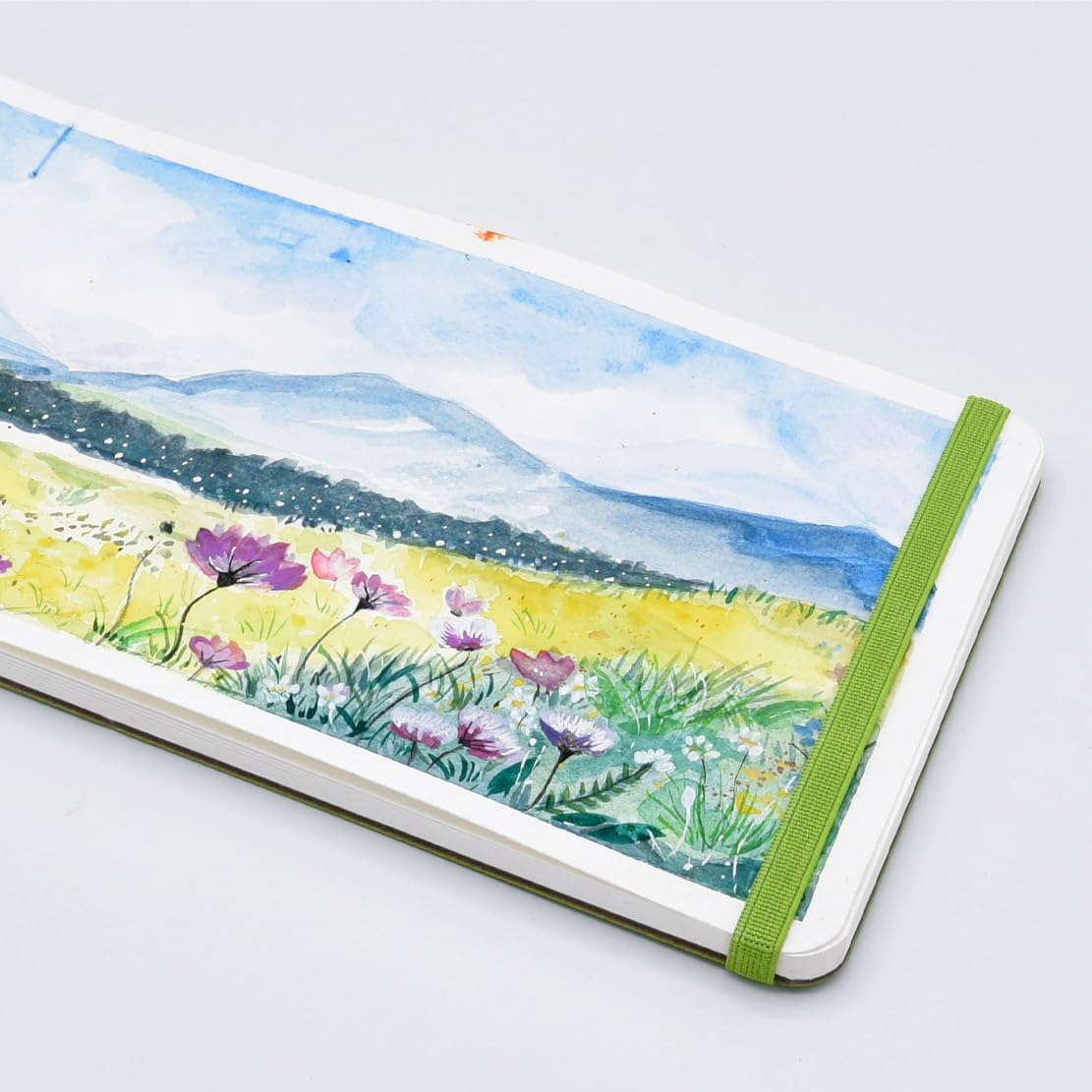 Watercolor Journal 30 Sheets 5.1x8.26in, Small Watercolor Sketchbook Cold Press 140 lb/300 GSM Watercolor Paper Watercolor Notebook for Art Painting, Drawing, Mixed Media
