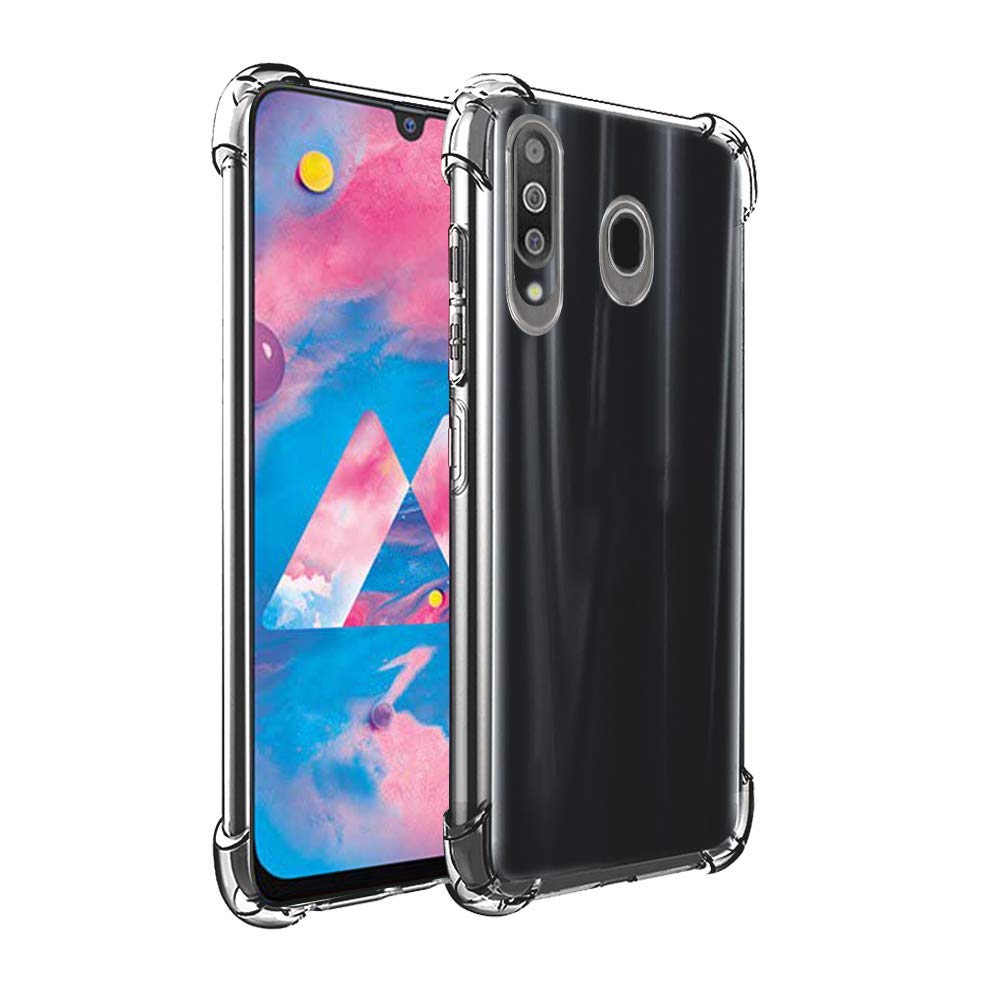 samsung m30 transparent flip cover