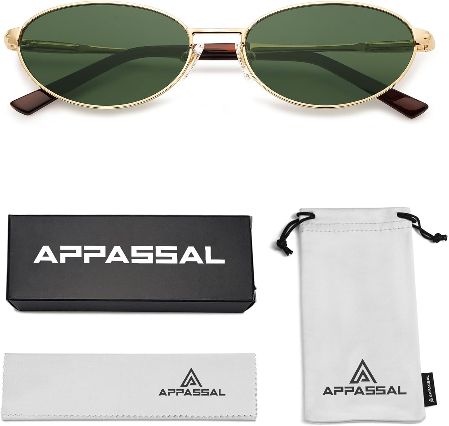 Retro Oval Sunglasses for Women Mens with Spring Hinge Sunnies AP3696 - Image 5