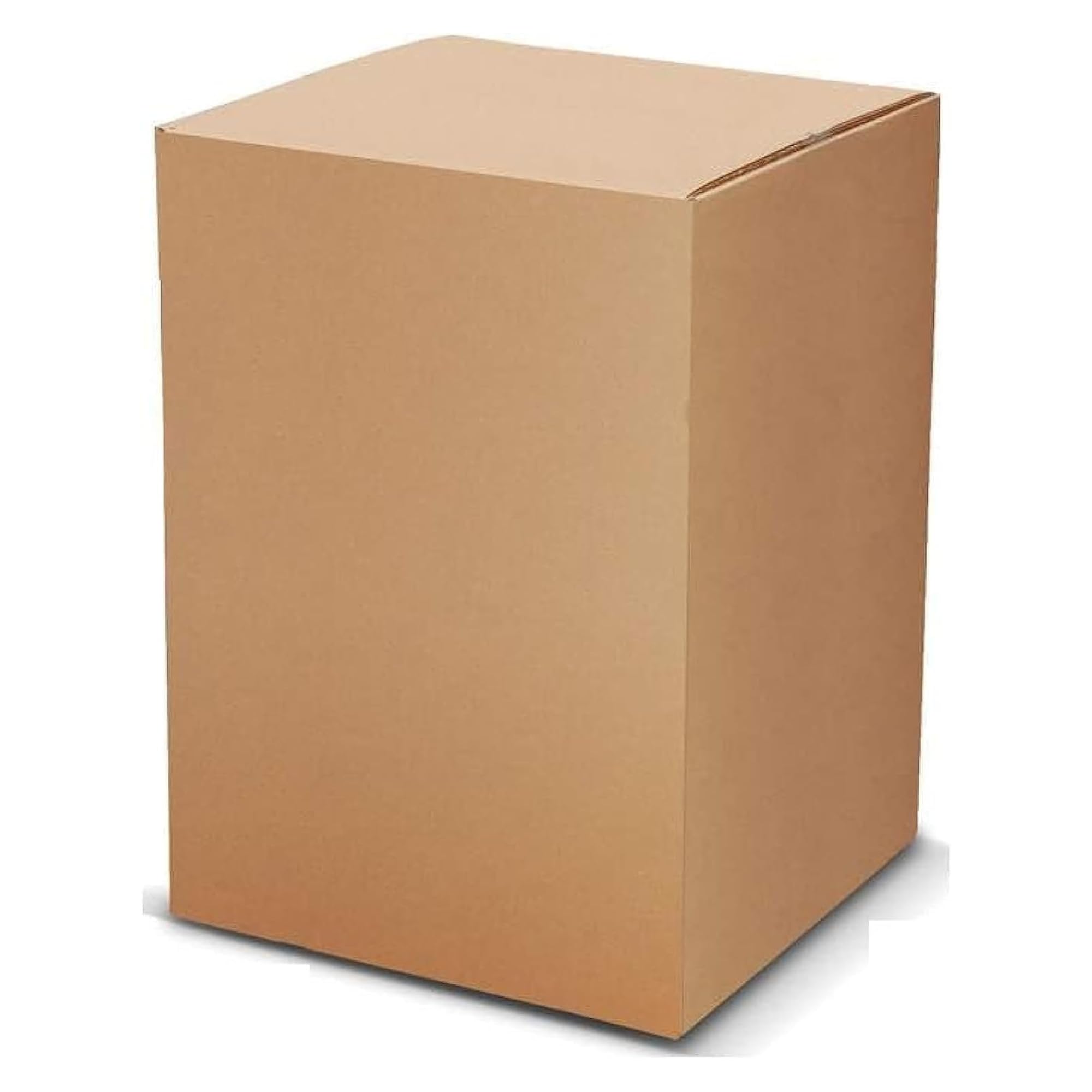 5 PACK Large 5 PLY Double Wall Corrugated Cardboard Moving Boxes with 40 KG capacity, 45 x 45 x 70 cm Brown Carton for Packaging, Shipping and Storage Packing Paper+ Fragile Stickers Included