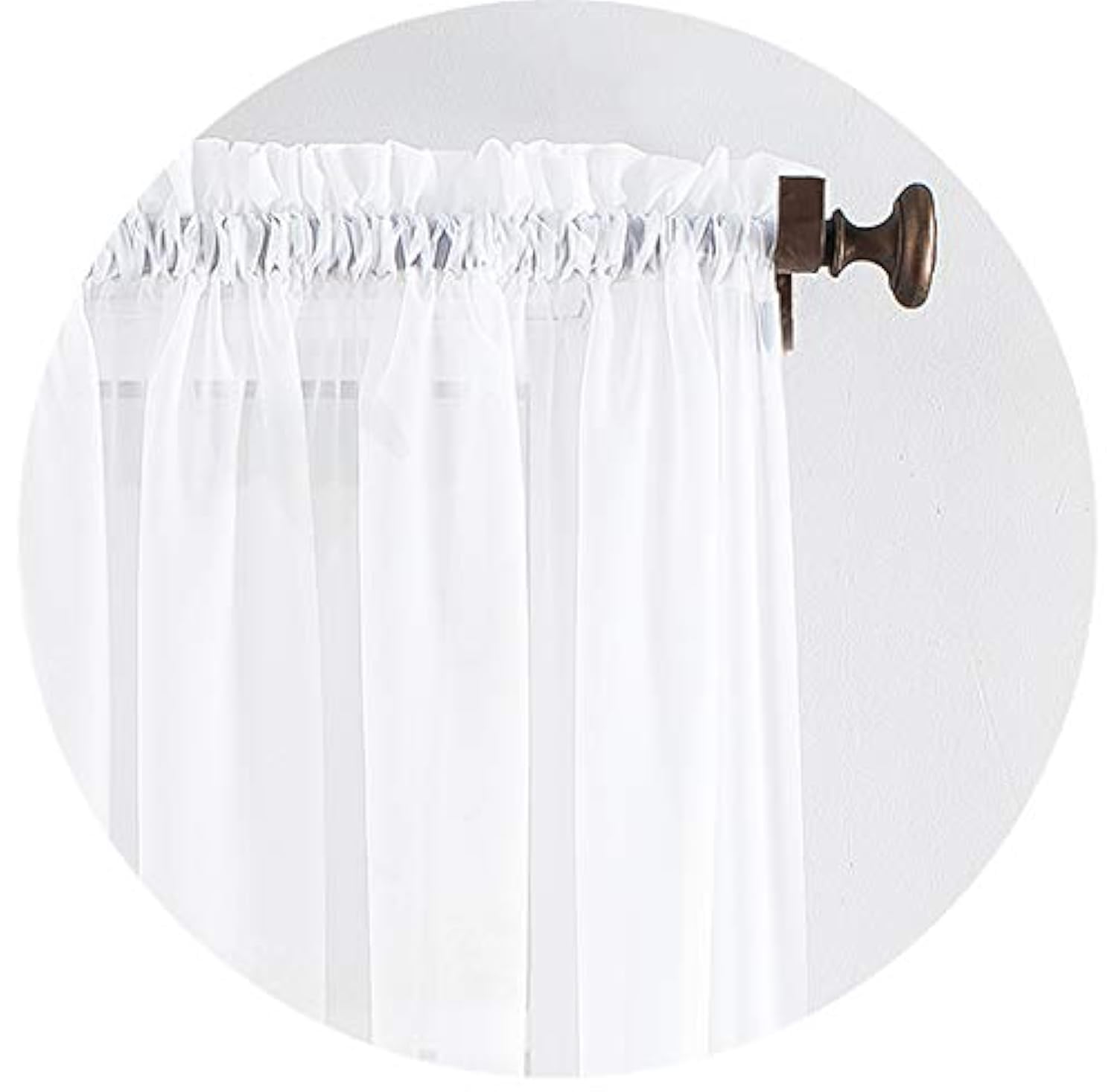 Megachest Pure White Woven Voile Slot Top Curtain 2 Panels (, 78" Widex72 Drop(W200cmxh183cm))