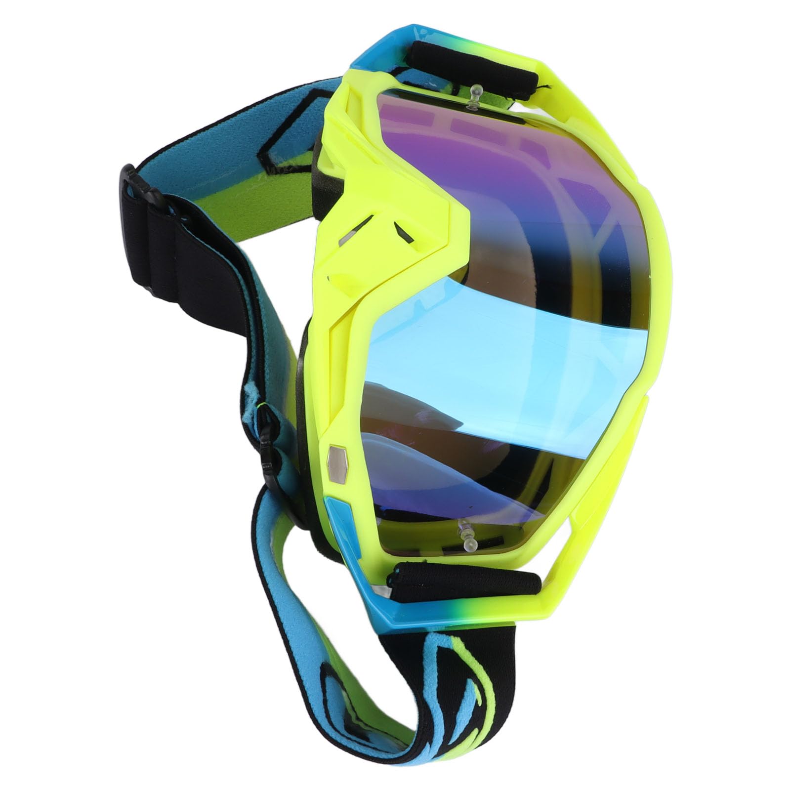 DAUZ Gafas de Motocross, Gafas de Motocicleta de TPU, Visión Clara para Viajes
