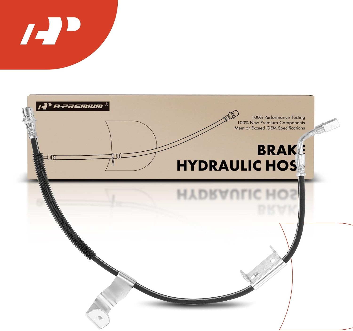 A-Premium Front Passenger Side Brake Hydraulic Hose Compatible with Chevy, GMC and Hummer Models - Silverado/Sierra 1500 2500 3500 HD Classic, Yukon XL 2500, Suburban 2500, Avalanche 2500, H2