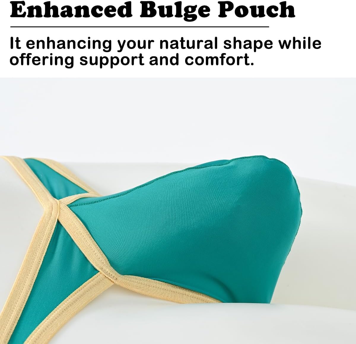 Mens Sexy Thong Underwear Pack G-String Bikini Briefs with pouch Low Rise Thong for Men - Image 3