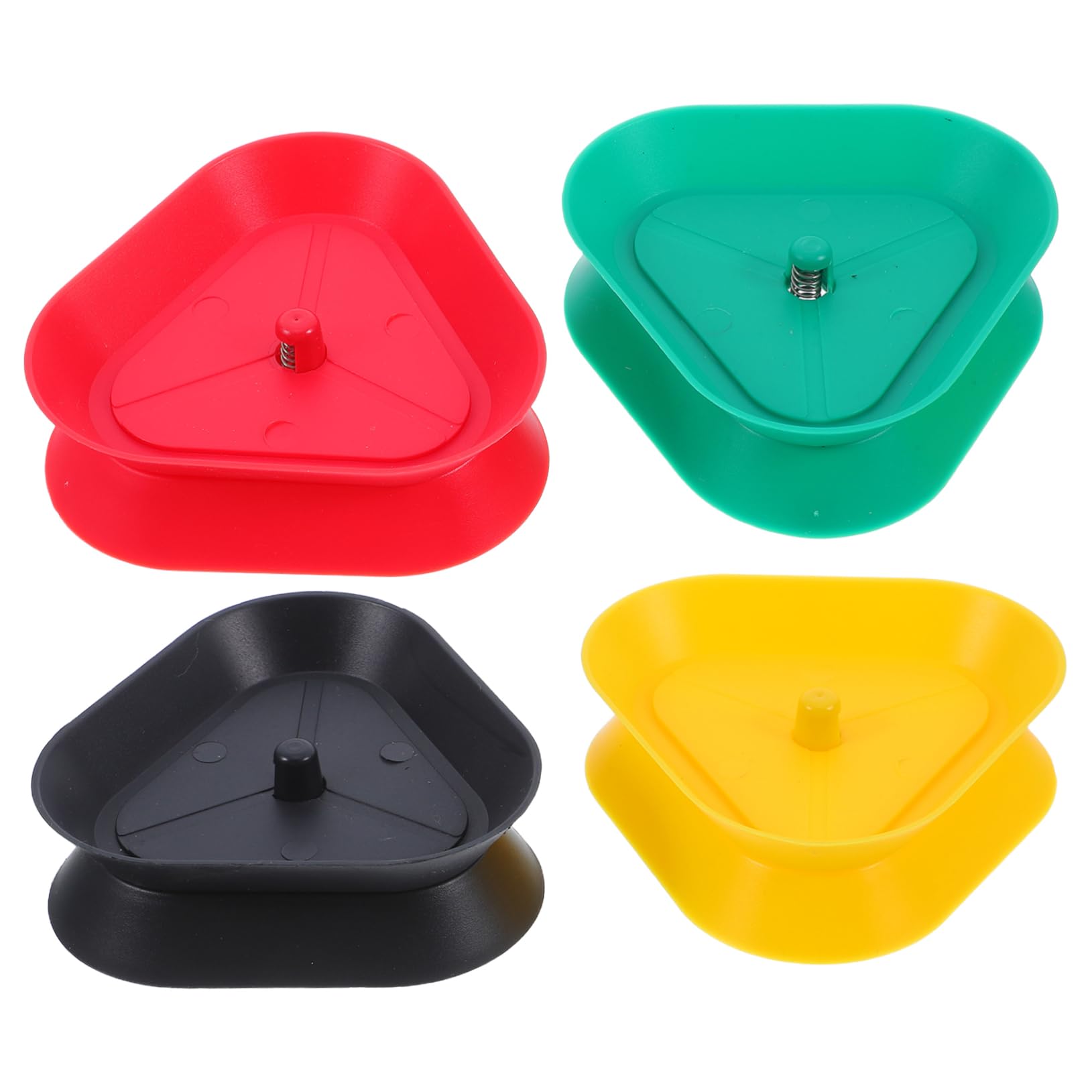 4pcs Compact Portable Triangle Card Holder for Playing Cards Lightweight Poker Stand for Men Women and Stable Support for Board Games for Game Nights and Travel
