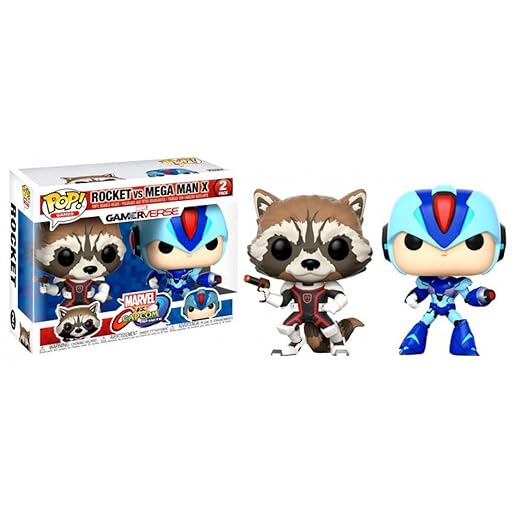 Funko Pop! Tv: Marvel Vs Capcom - Rocket Raccoon Vs Megaman Collectible Figure