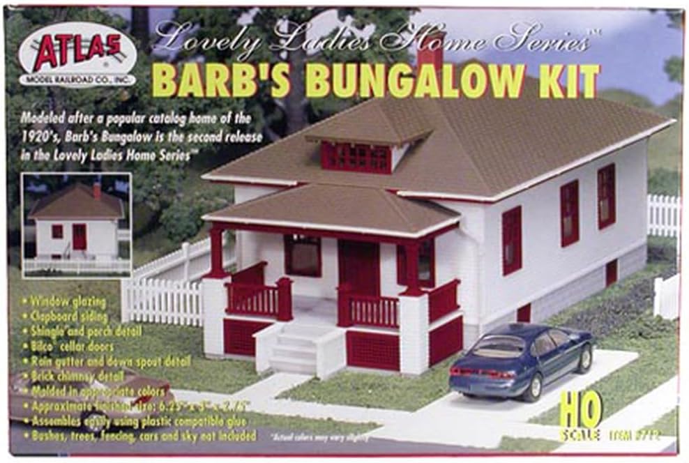 Barb's Bungalow Kit HO Scale Atlas Trains