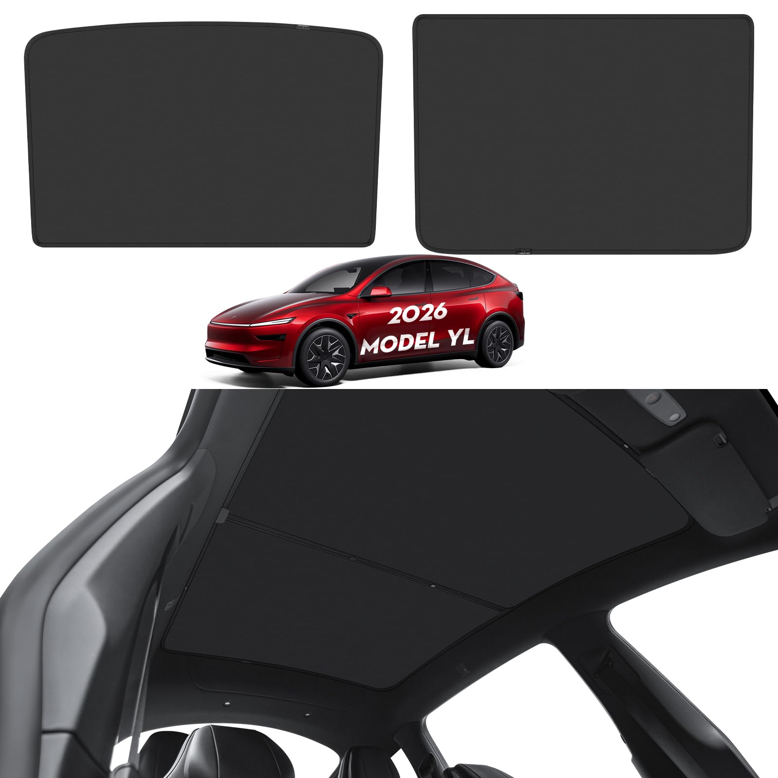 Amazon.co.jp: KUNIST ルーフサンシェード Tesla Model YL 2026年