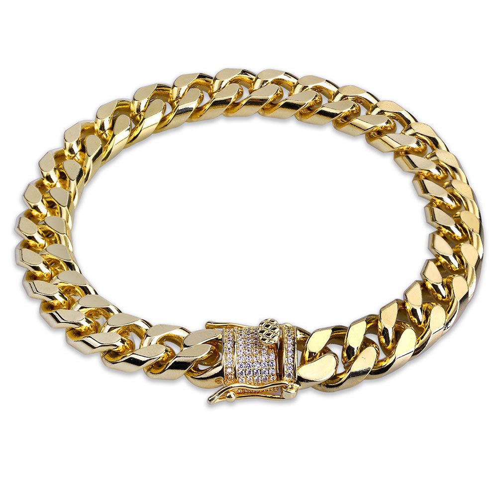 Gold cuban link anklet bracelet Clearance