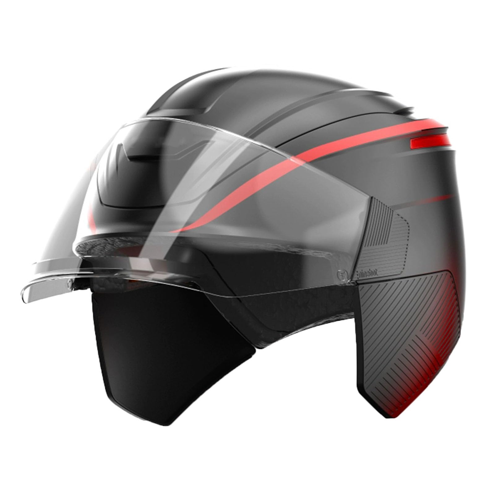 Casque jet moto femme adulte avec visière anti-scratch pour scooter