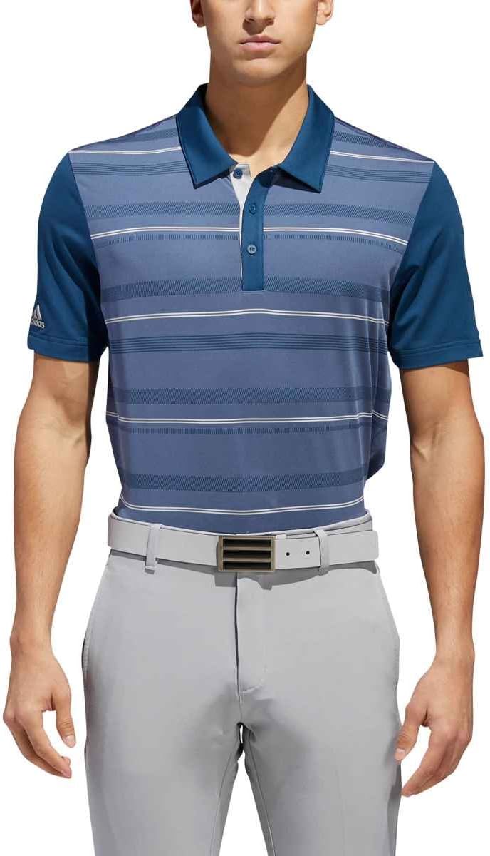 adidas Golf Men's Ultimate Novelty Stripe Polo
