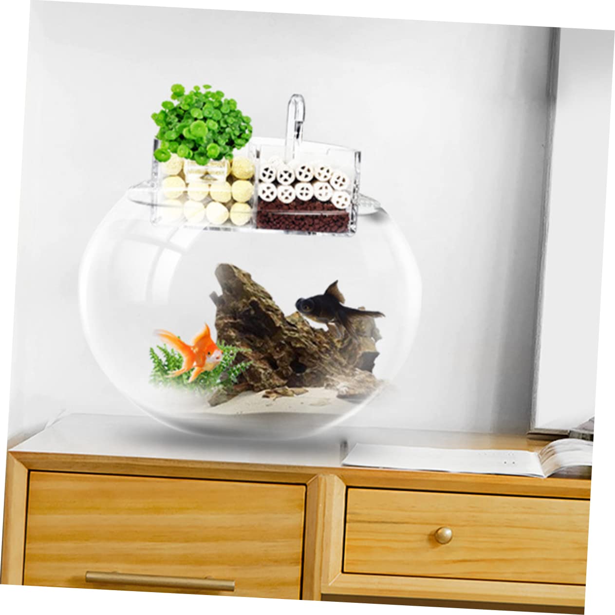 Eckfilter Für Aquarien Mit Mehrschichtigen Schwammfiltern Und Einstellbarem Auslasswinkel Für Kleine Fischzucht