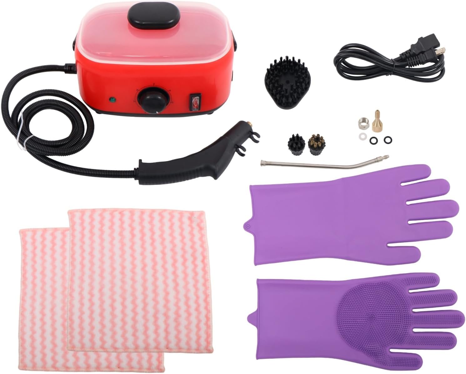 findmall High-Pressure Steam Cleaner 2500W 1500ml Portable Steamer for Cars Bathrooms and Upholstery Cleans Grime, Grease, Stains