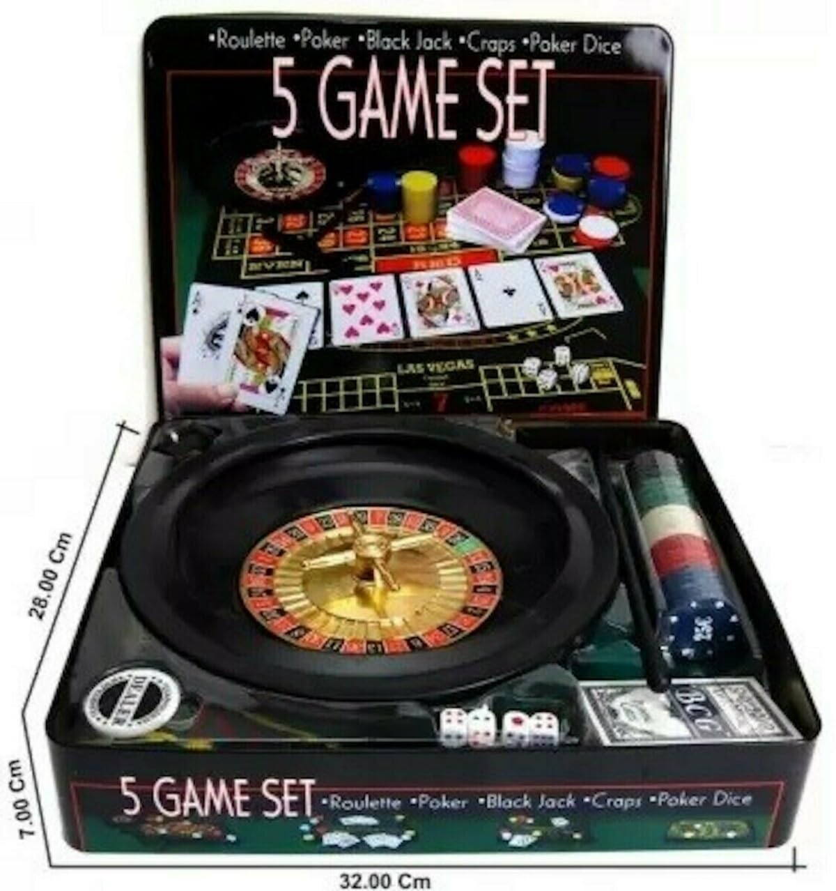 Pegasi 5 dans 1 Casino Set