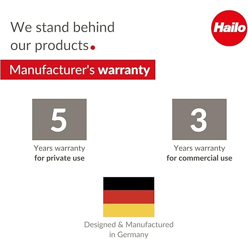 Miniatura 5 de Hailo Big-Box Swing L - Cubo de basura | 1 x 35 litros / 9.2 galones | Tapa abatible de cierre automático | Acero inoxidable | Marco de sujeción con