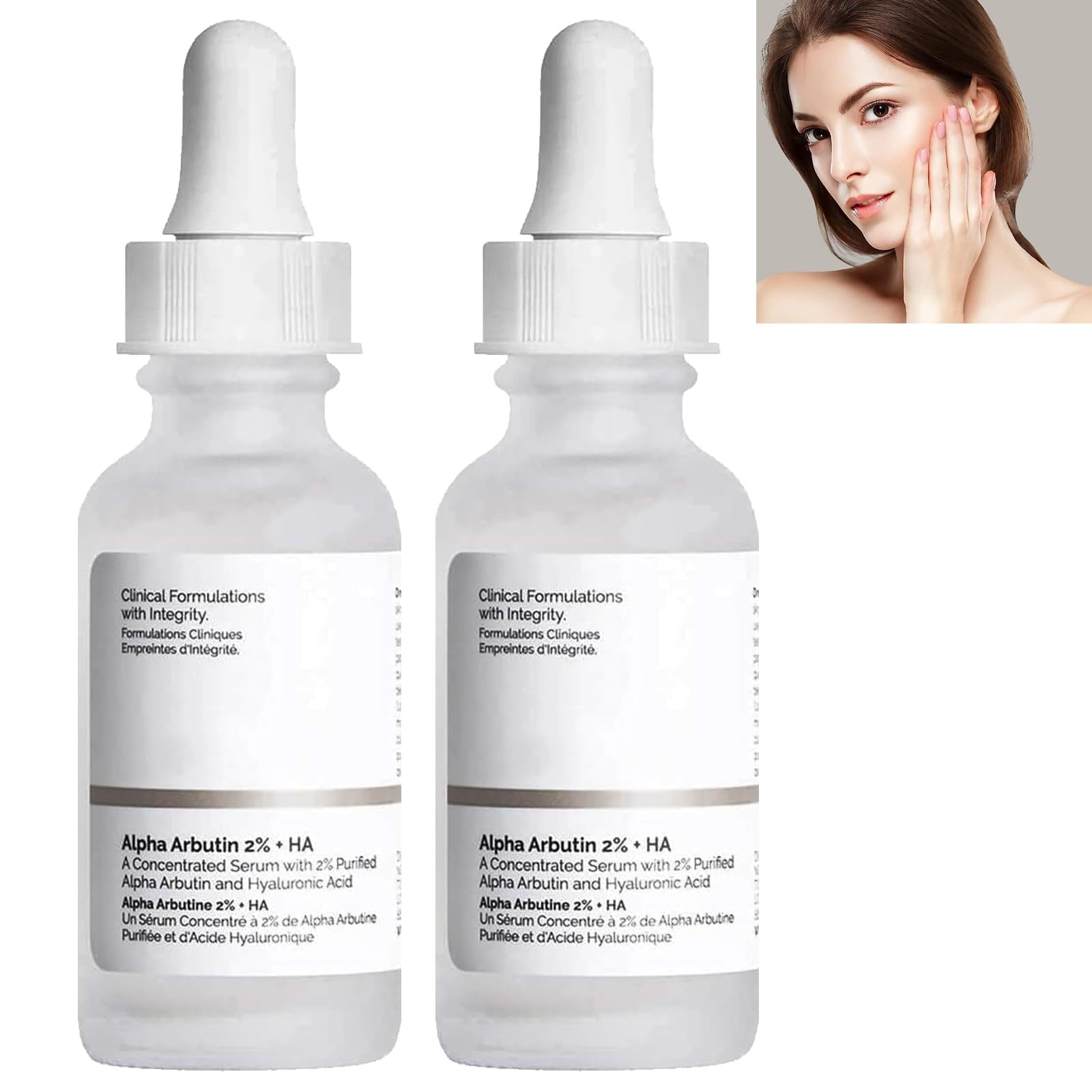 Ácido Hialurónico 2% + B5,Suero de Ácido Hialurónico Puro,Serum Facial Con Acido Hialuronico,Suero de Reafirmante Facial,Suero de Colágeno Antienvejecimiento,Sérum Facial Ligero y Hidratante 2PC