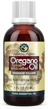 Amazing Herbs Oil of Oregano, 100% Pure Formula - 1 Fl Oz
