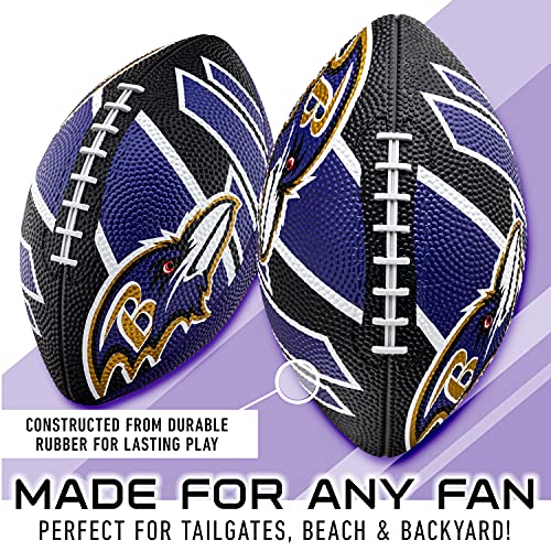 Franklin Sports NFL Team Footballs - Rubber Youth Mini Balls for All Teams - Kids 8.5" Football + Air Pump Sets - Official NFL Licensed - Image 3