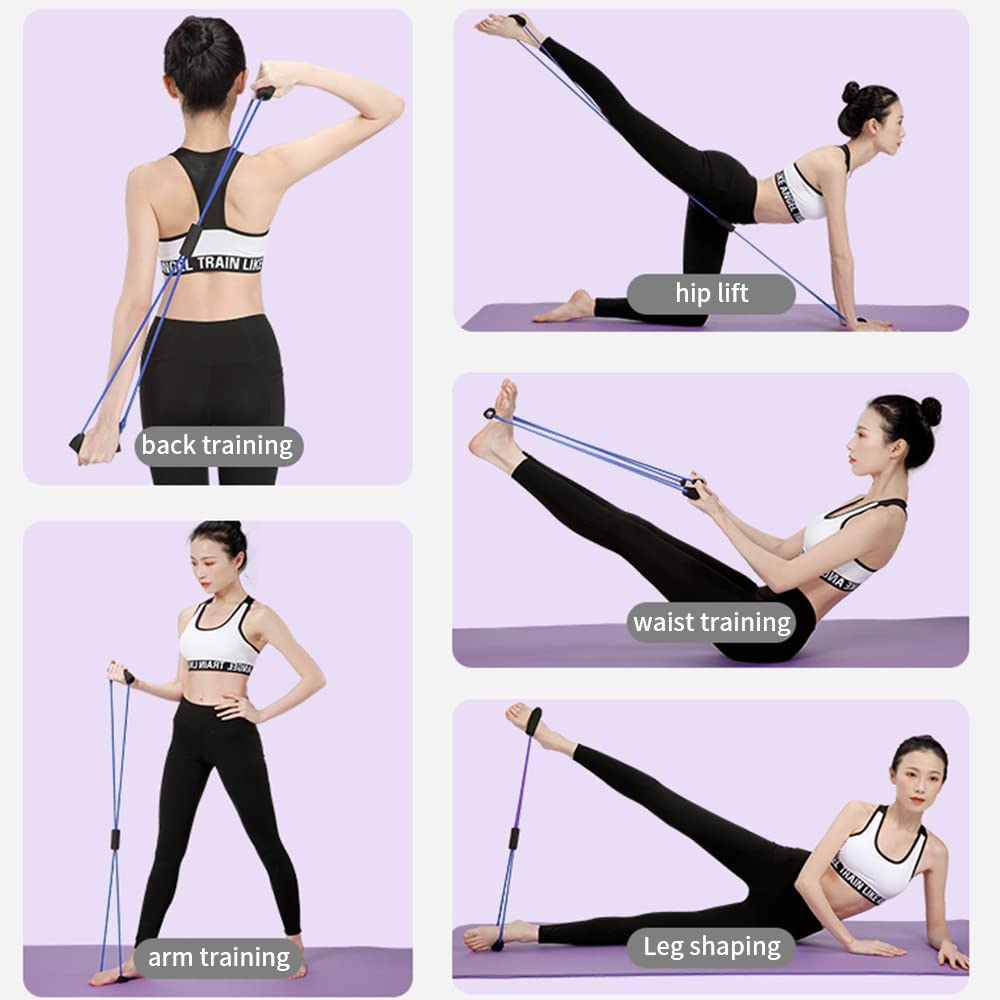 8-Wort Brust Expander - Fitnessband Für Yoga & Pilates Training