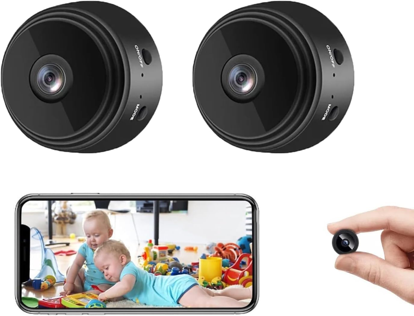 Photo 1 of METRICSQUARE Mini Spy Camera 2-Pack
