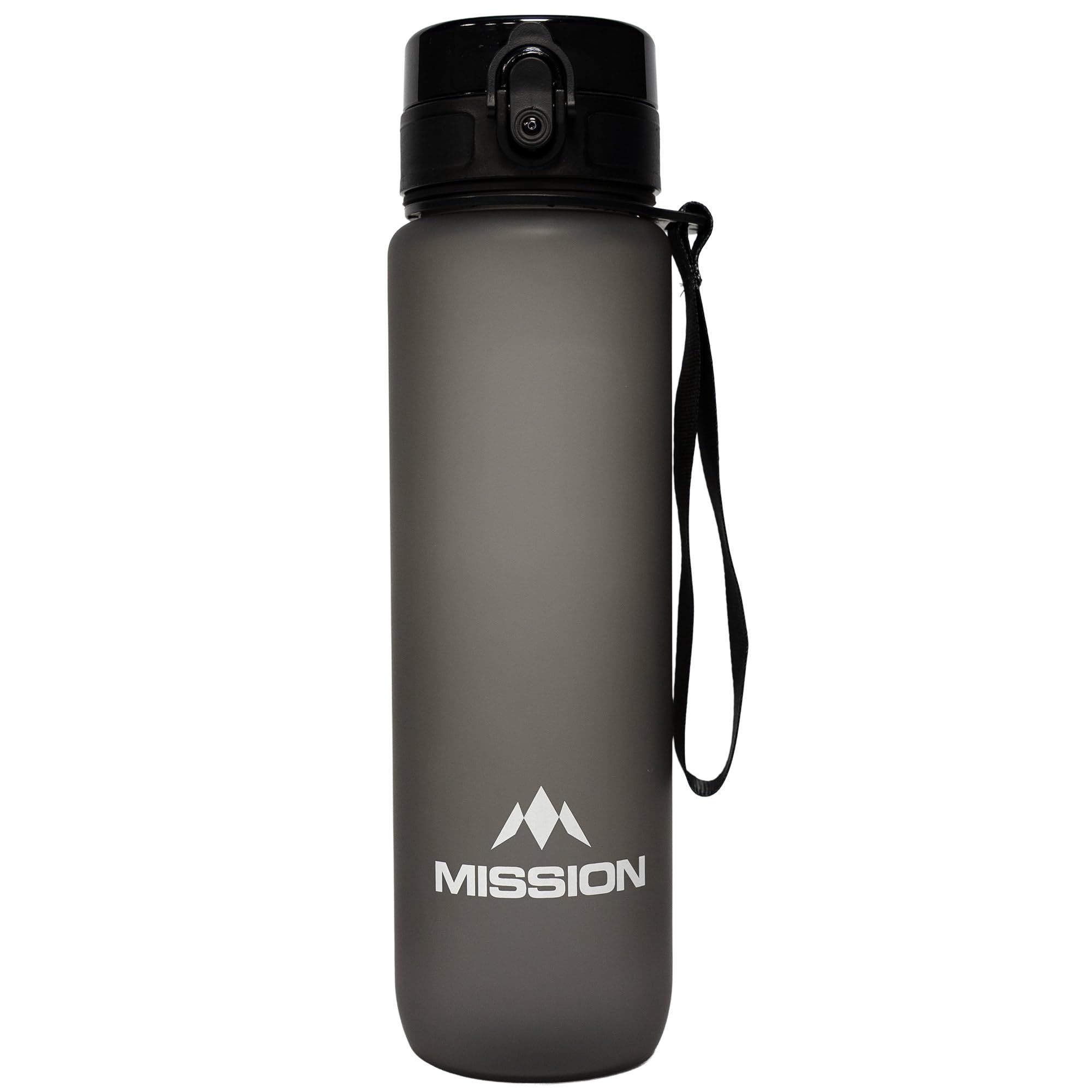 Mission Darts | Sports Water Bottle | 1000ml/32oz Capacity | BPA Free | Eco Friendly | Leakproof | For Multi Sports Use | Multiple Colours Available (Black)