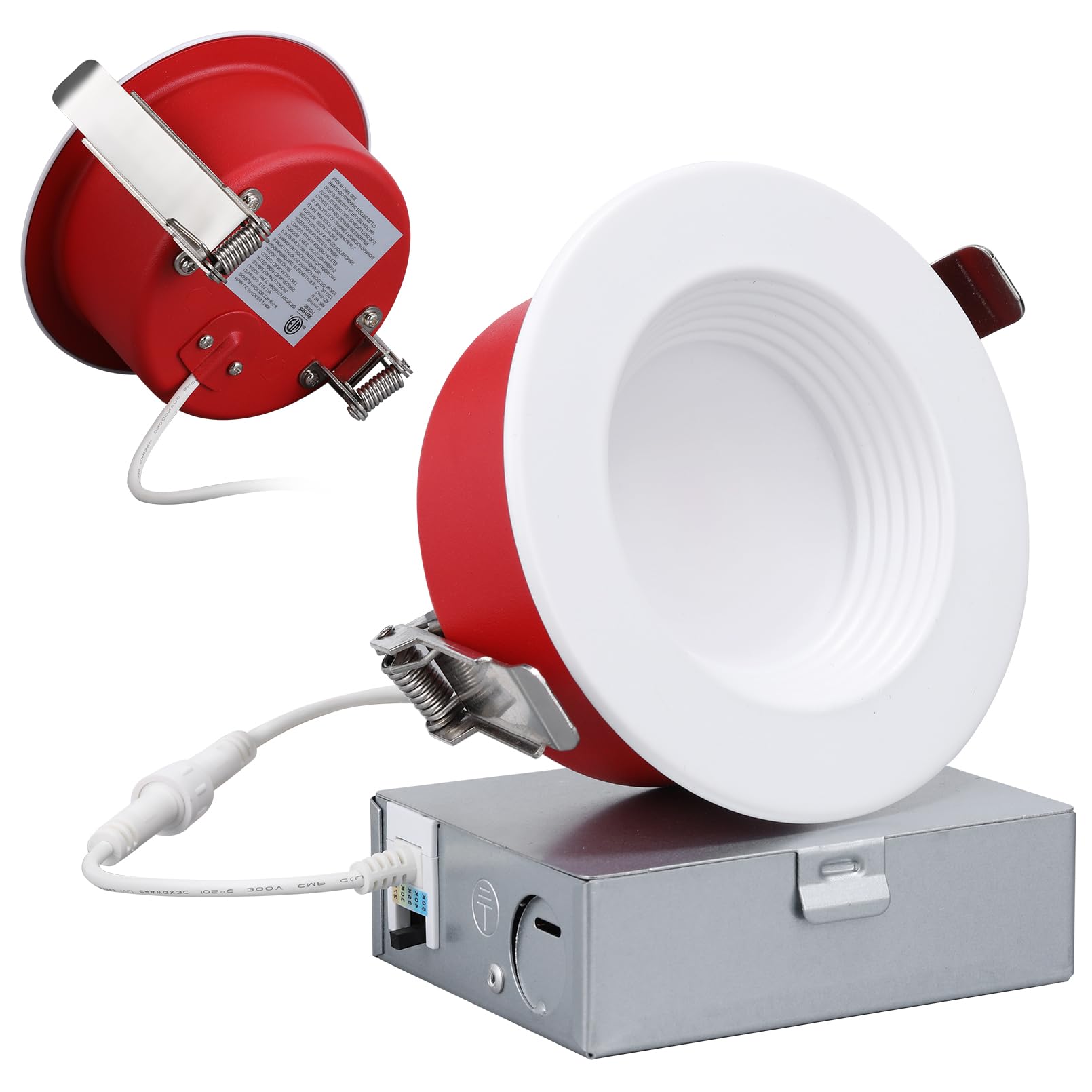 Torchstar Fire Rated Led Recessed Lights TORCHSTAR 4 Inch Ultra Thin LED ...