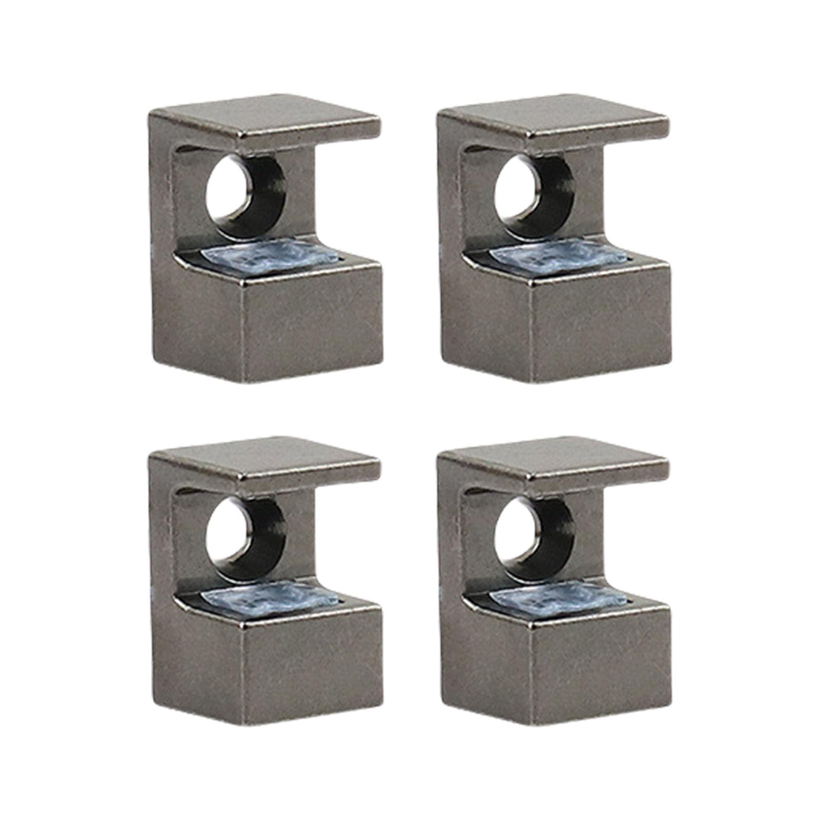 Nucelit B 4Pcs Sturdy Zines Alloy Adjustable Glass Clamps Glass Holders Accessory For 10 12Mm With Rubber Heads Designs Holders
