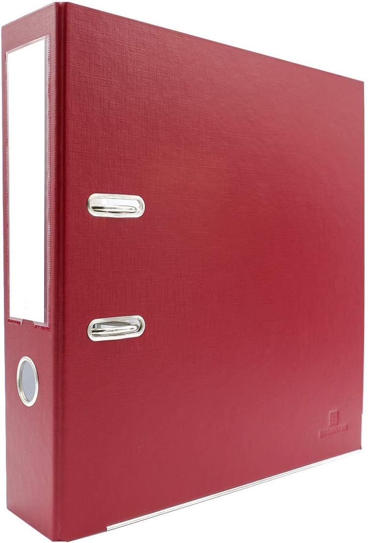 Bindertek 2-Ring Premium Lever Arch Binder - Black, 3" Spine Width, 525 Sheet Capacity, 2.5" Rings, Linen-Textured Covers, Steel Reinforced Edges, Spine Label Included