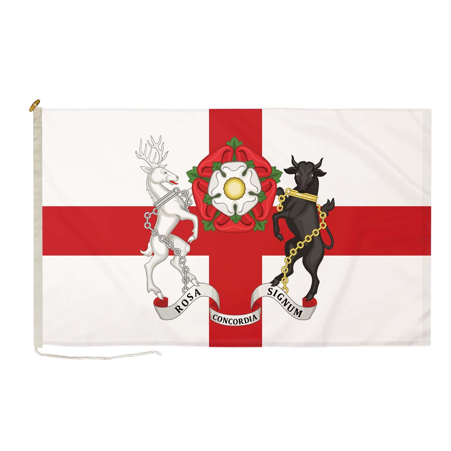 DuraFlag Northamptonshire (Old) Small Courtesy 20x12" Rope and Toggled Premium Quality 50x30cm Flag — image 1