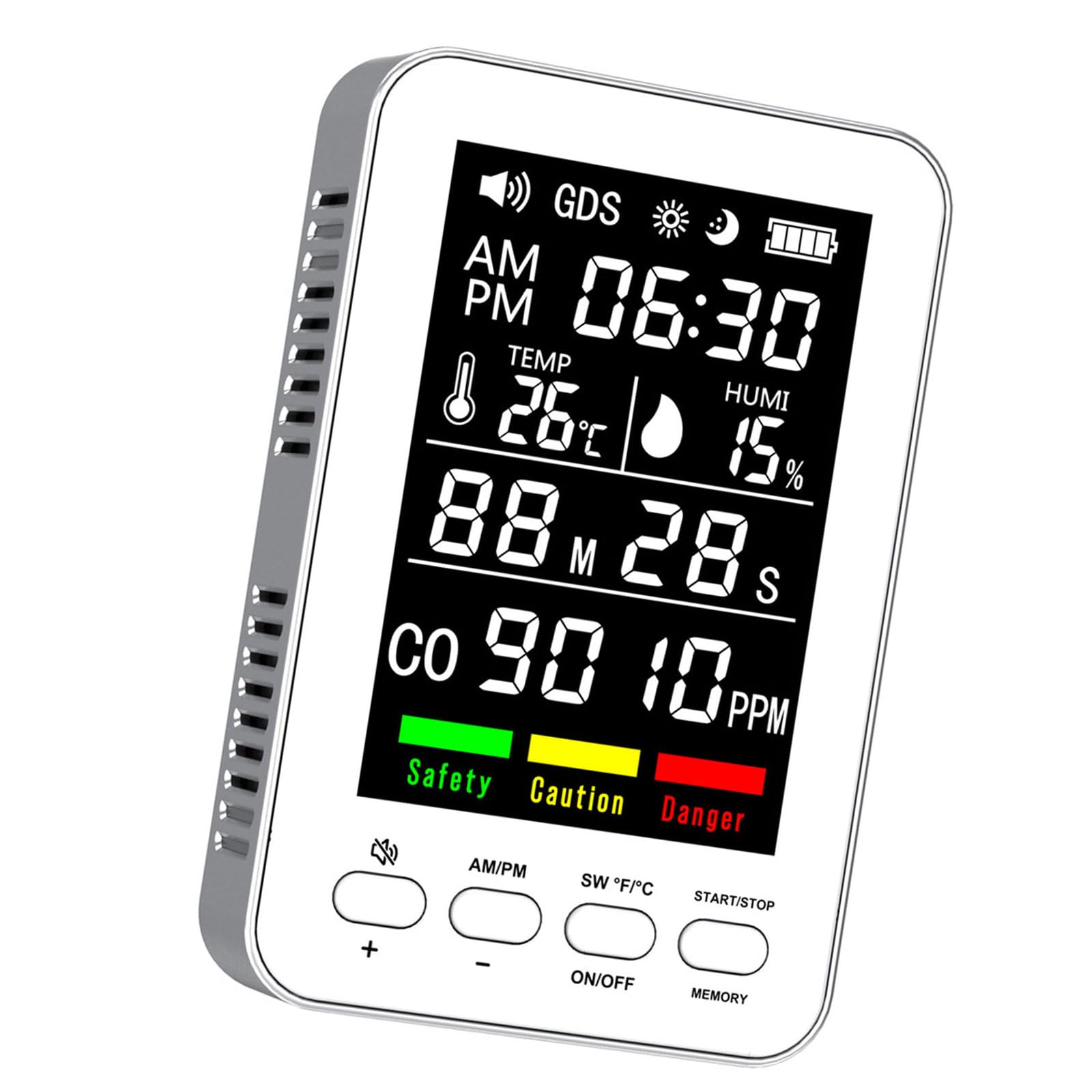 Alarme compacte rechargeable anti-agression pour rassurer les piétons avec flash lumineux