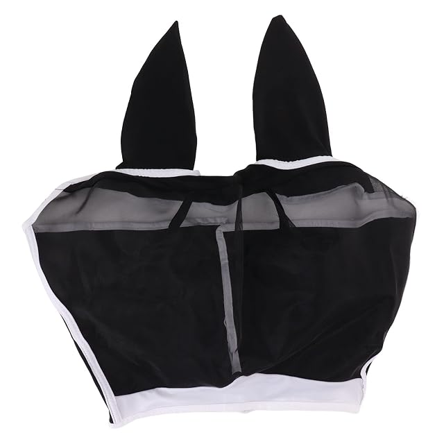 Foto 6 de 8 de WINH Mascarilla de Caballo, Máscara de Mosca de Caballo Lavable a Máquina para Exteriores (Talla S)